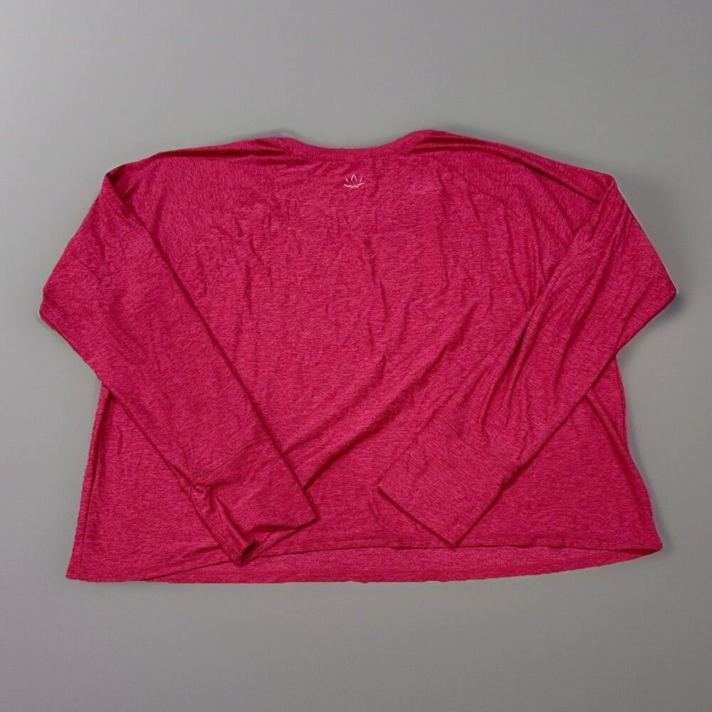 Beyond Yoga Featherweight Daydream Pullover LS Size 2X Pink Glow Heather